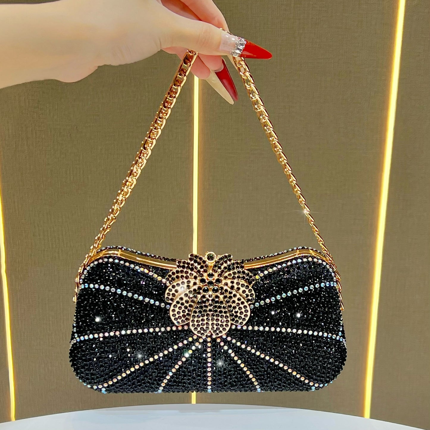 Women's Diamond Luxury Fashion Banquet Clutch Dress Bags
