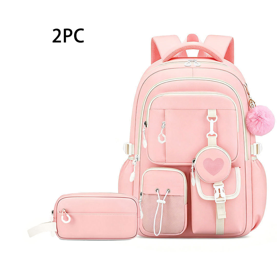 Burden Alleviation Large Capacity Love Three-piece Backpacks