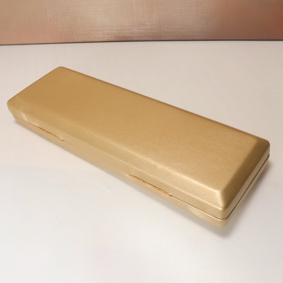 Baguette Leather Hard Box Clutch Vintage Party Dinner Bag