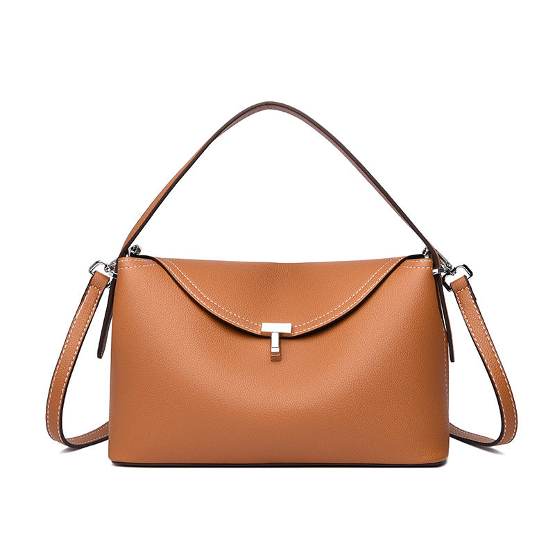 Women's Leather Good-looking Pattern Western Style Niche Lock