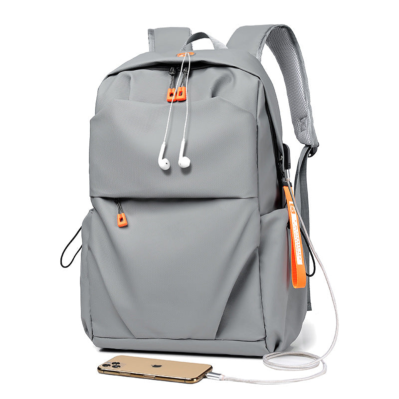 Simple Solid Color Business Commute Computer Universal Backpack