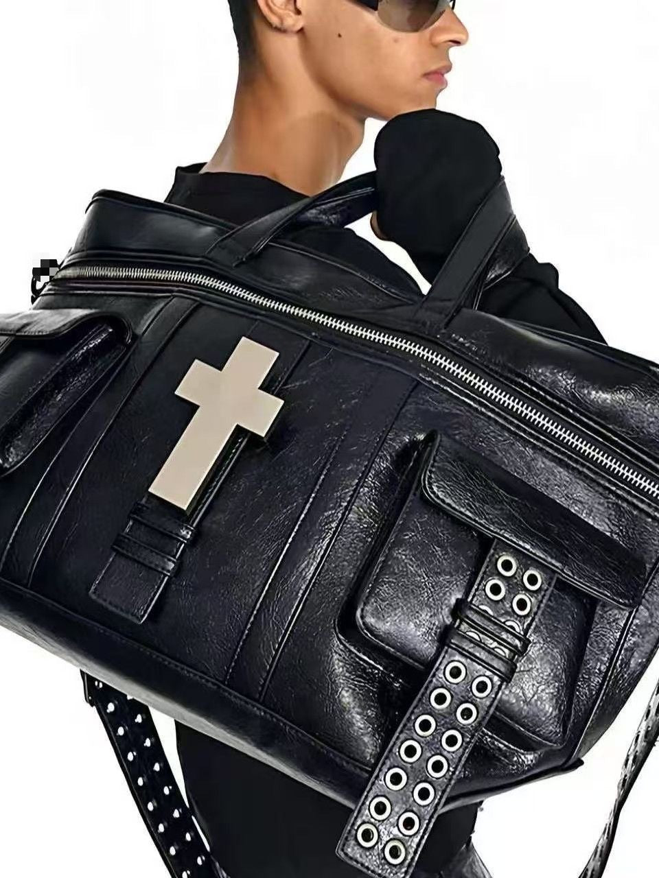 Innovative Fashion Unisex Cross Burst Leather Women's Messenger Bag