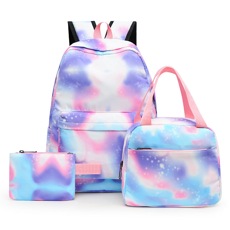 Set Combination Large Capacity Simple Lunch Pencil College Student Schoolbag