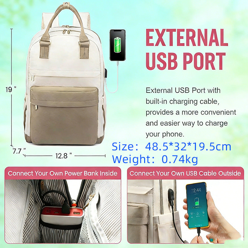 Fashion Female Commuter Computer Large Capacity Leisure Backpack