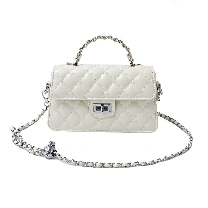 Women's Korean Diamond Chain Classic Style Fashion Small Square Bag