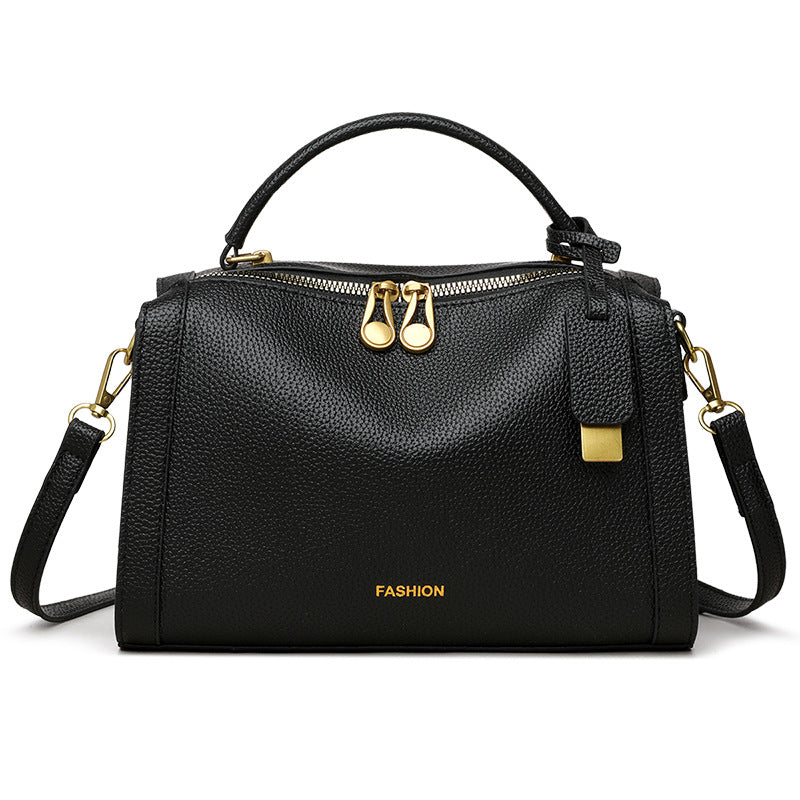 Women's Genuine Leather Boston Practical High-grade Fashionable Hand Holding Bags