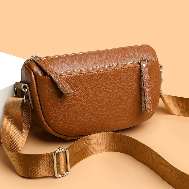 Women's Genuine Leather First Layer Cowhide Fashion Women's Shoulder Bag