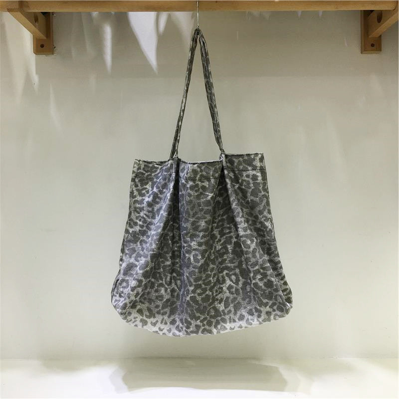 Cabinet Summer Korean Style Dot Large Capacity Leopard Print Versatile Women's Shoulder Bag