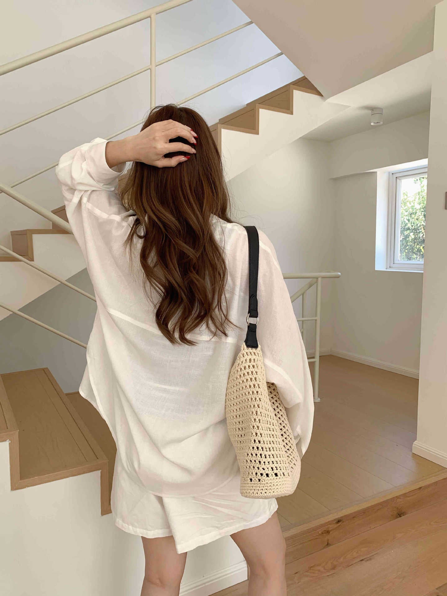 Women's Relaxed Korean Style Straw Vacation Large Capacity Bags