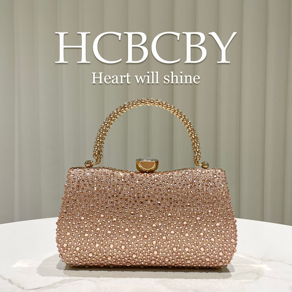 Women's Dark Green Flash Luxury Rhinestone Fashion Elegant Dinner Bag