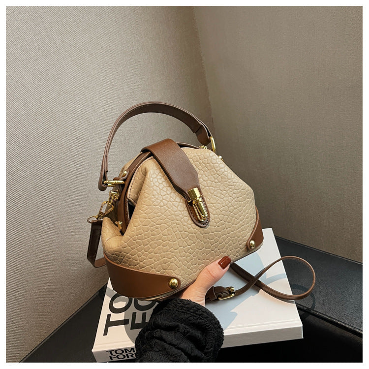 Women's Niche Fashion Portable Simple Textured Women's Messenger Bag