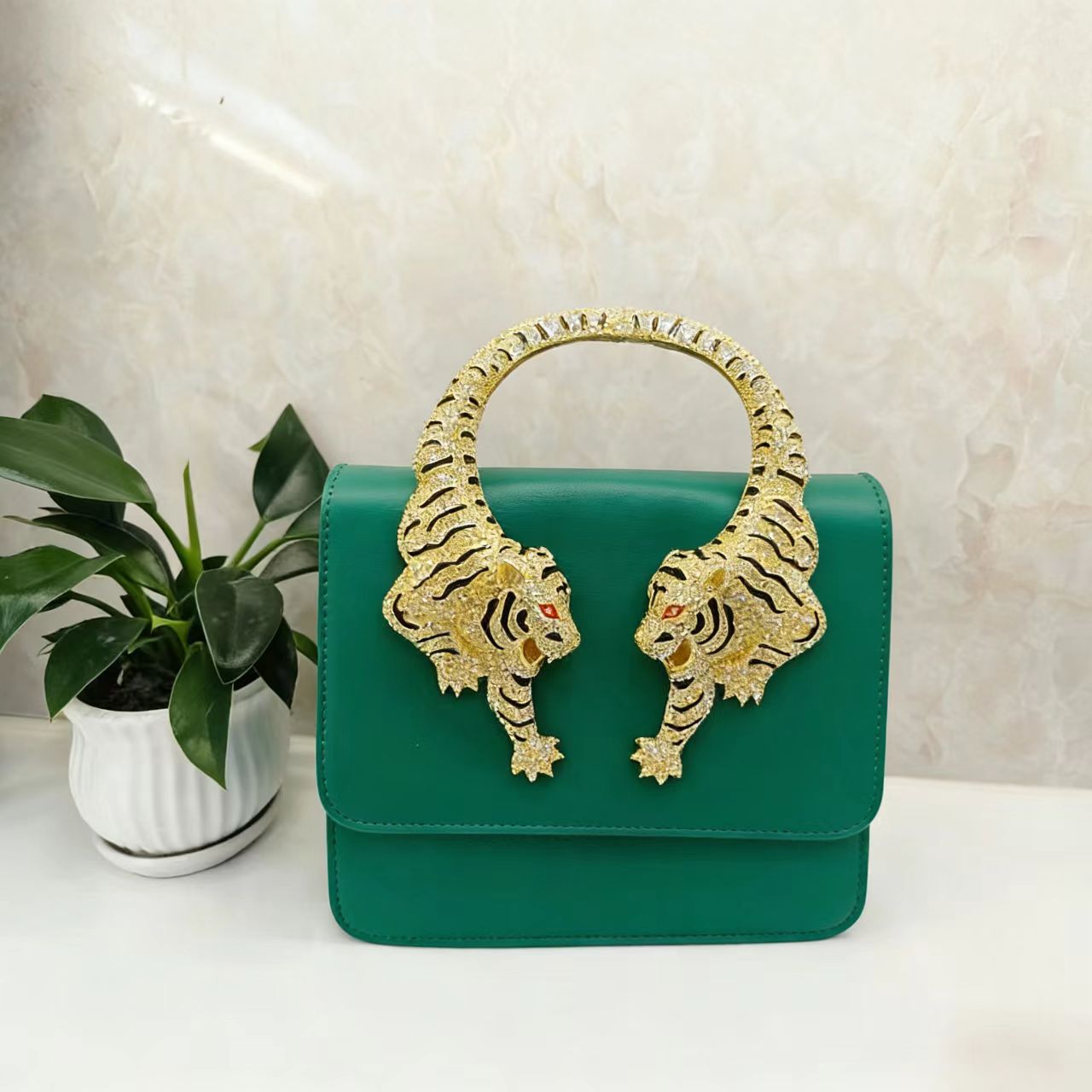 Fashion Creative Durable Tiger Crocodile Pattern Shoulder Bags