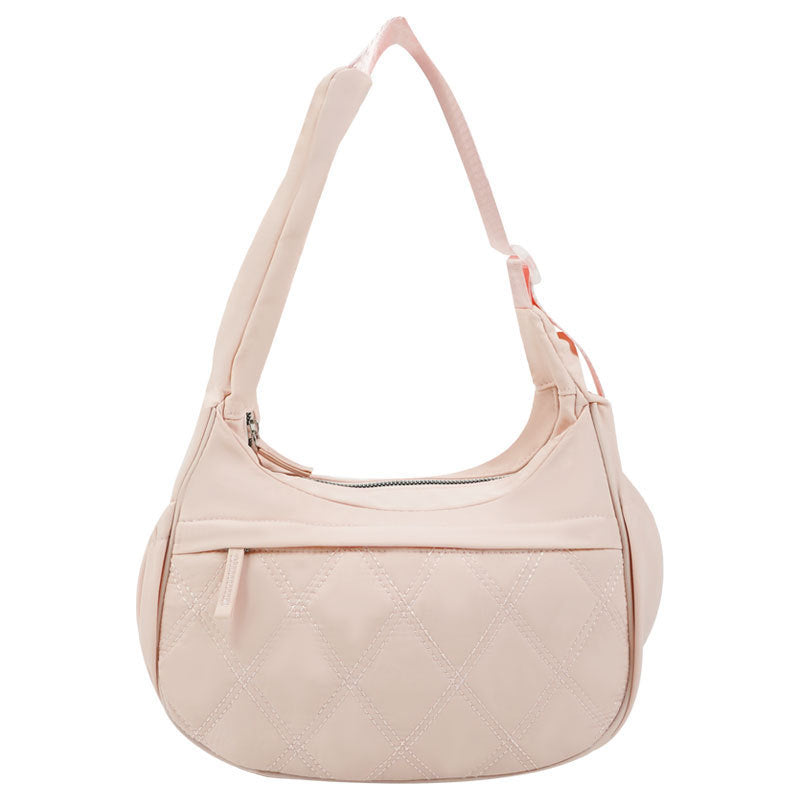 Women's Retro Rhombus Sewing Leisure Commute Niche Women's Shoulder Bag