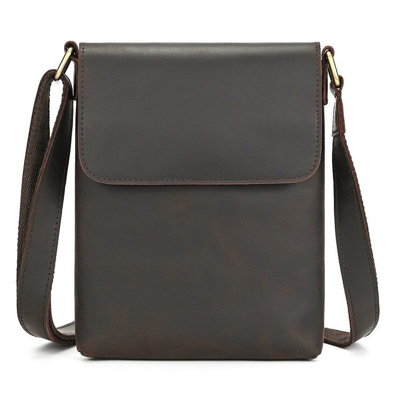 Men's Leather Fashion Crazy Horse First Layer Men's Shoulder Bag