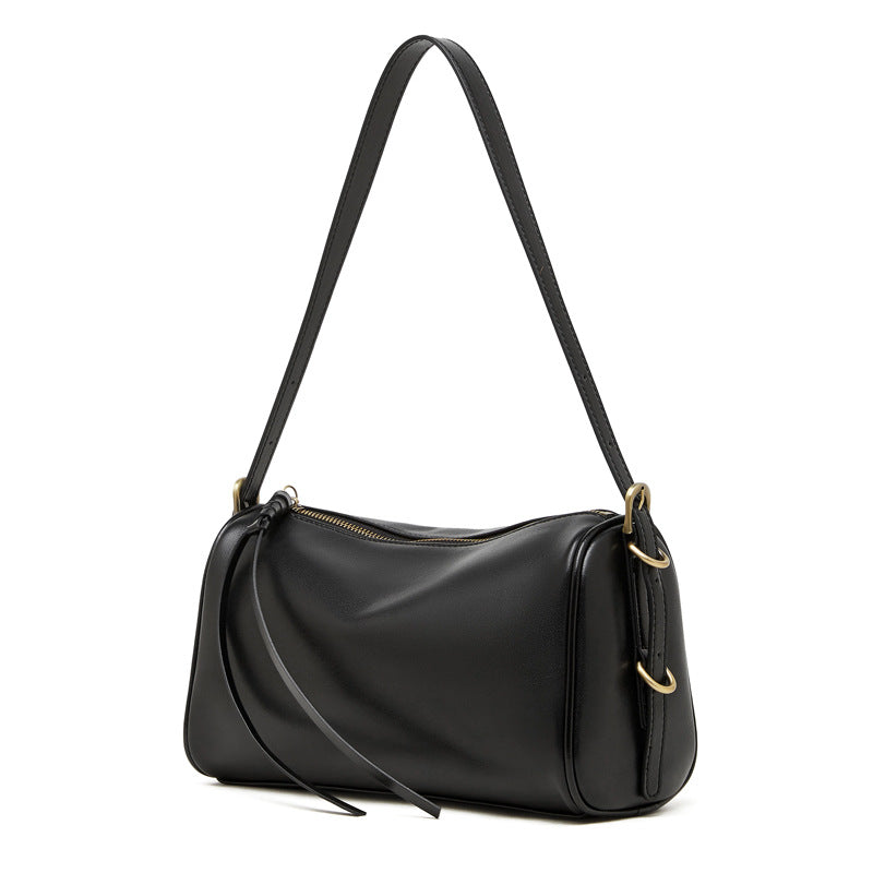 Women's Large Capacity Genuine Leather Pillow Women's Shoulder Bag