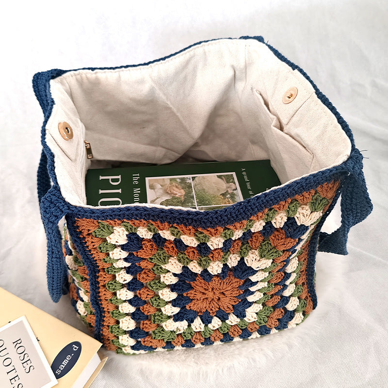 Retro Advanced Design Commuter Handmade Weave Women's Shoulder Bag