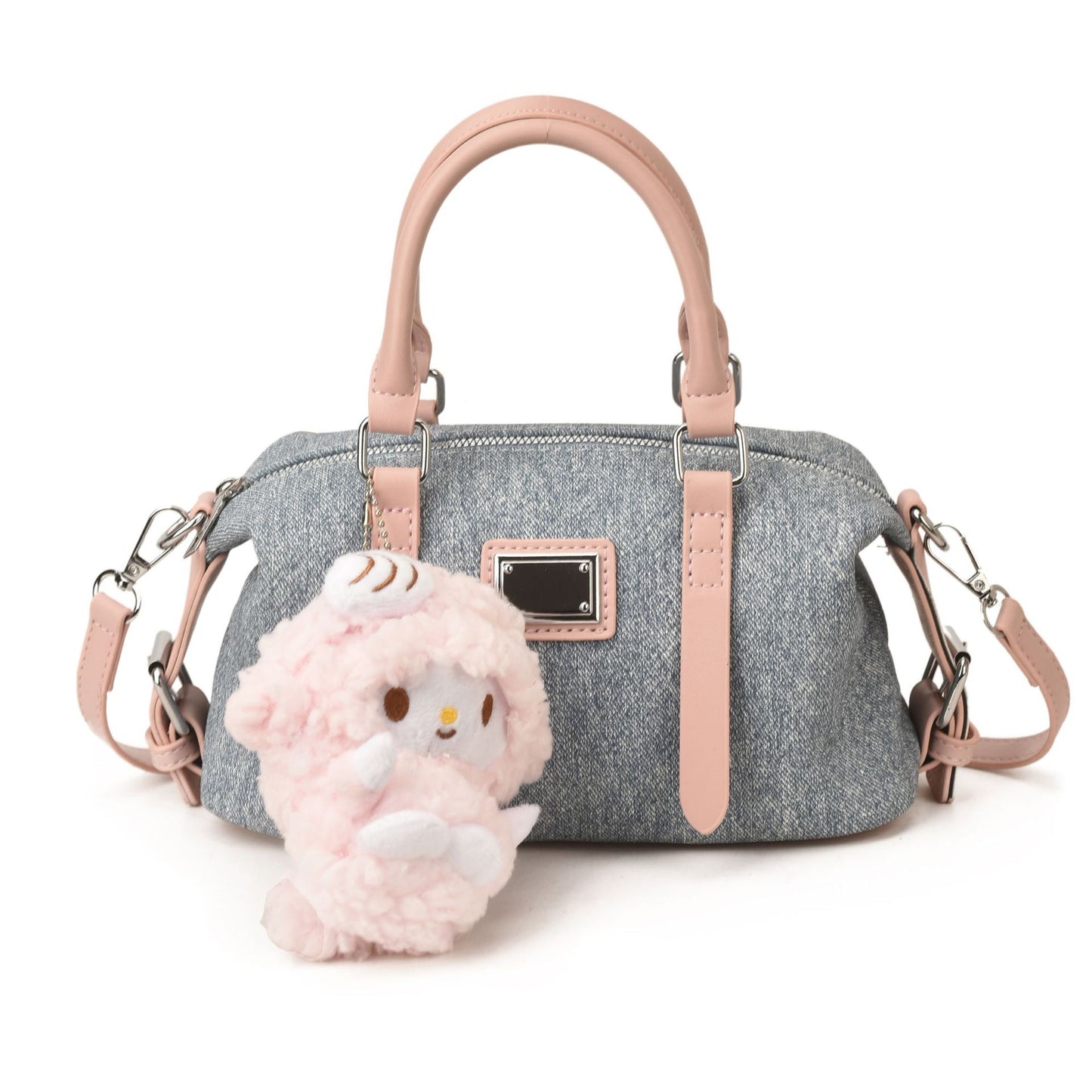 Cute Hand Holding Pillow Denim Fresh Bags