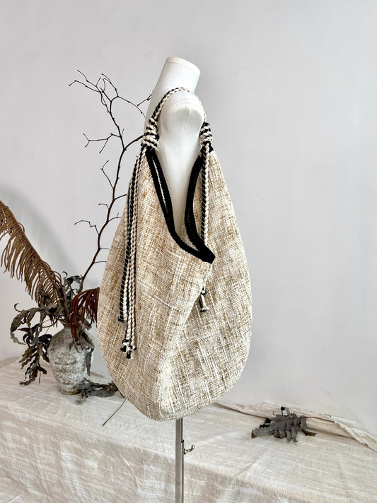Model Chenille Woven Classic Style Ribbon Women's Messenger Bag