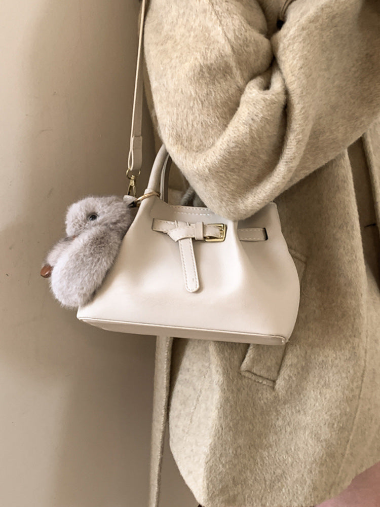 Pretty Women's Retro Simple Fashion Textured Women's Shoulder Bag