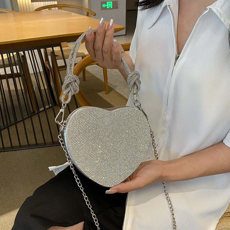 Women's Dinner Fashion Diamond Retro Western Style Women's Shoulder Bag