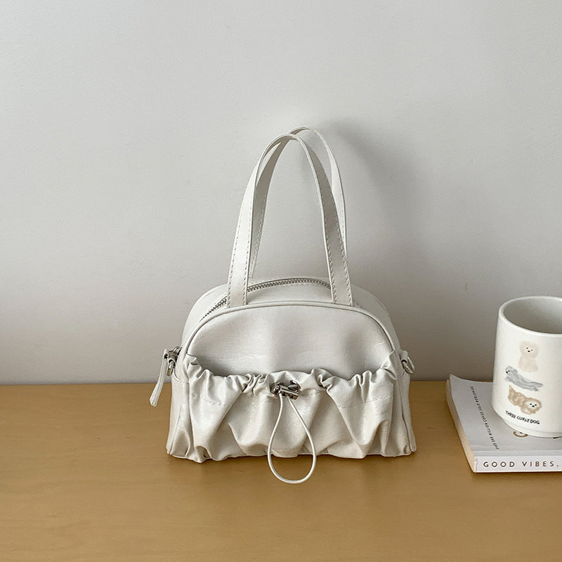 Women's Large Capacity Design Pleated Korean Fashion Handbags