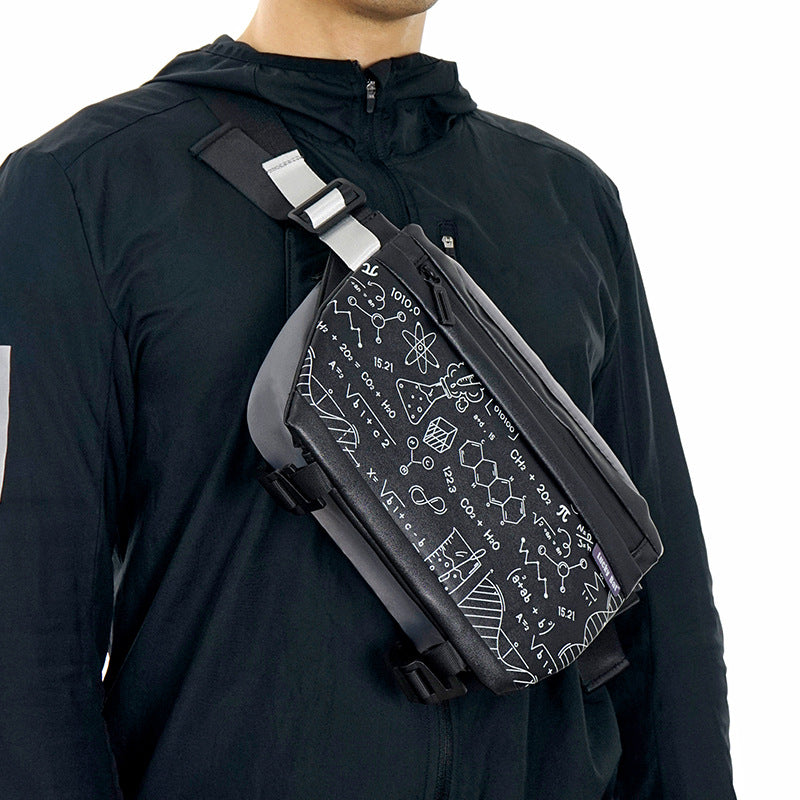 Women's & Men's Waterproof Trend Riding Motorcycle Large Capacity Men's Chest Bag