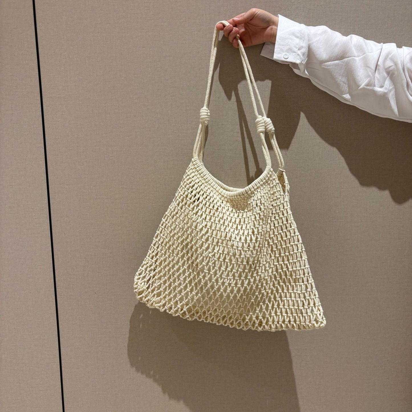 Large Capacity Woven Summer Hollow Straw Seaside Holiday Underarm Tote Bags