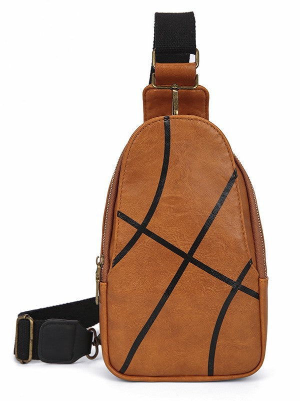 Women's High-grade Leather Printing Fashion Niche Women's Chest Bag, Fanny Pack