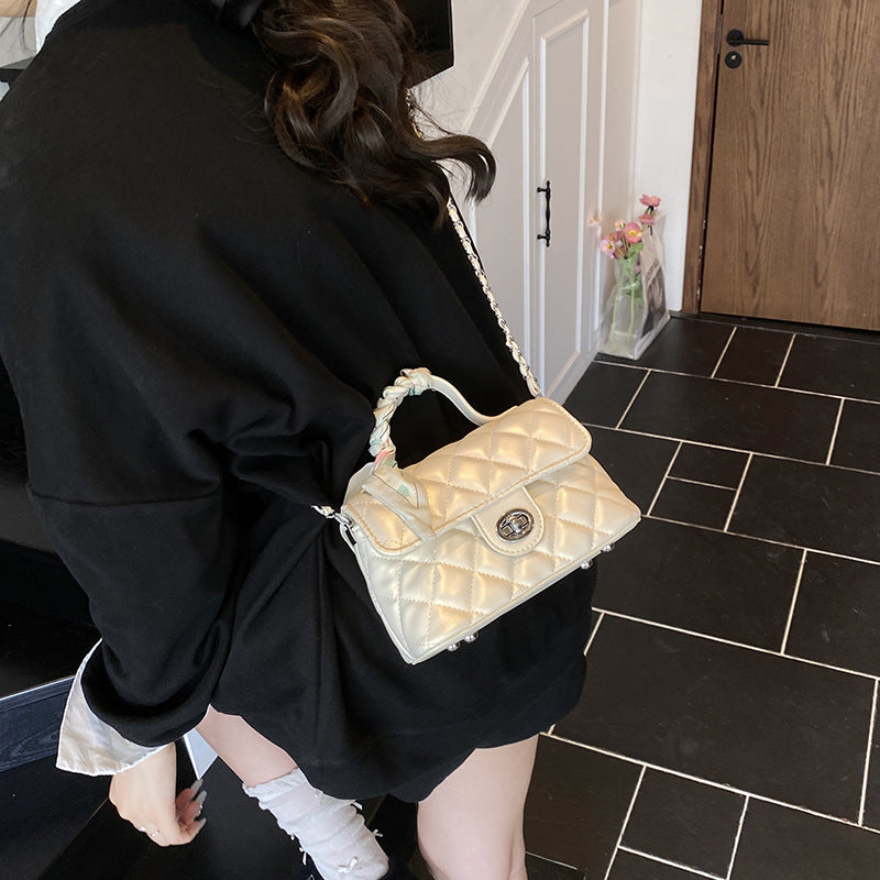 Women's Advanced Texture Summer Versatile Fashion Embroidery Small Square Bag
