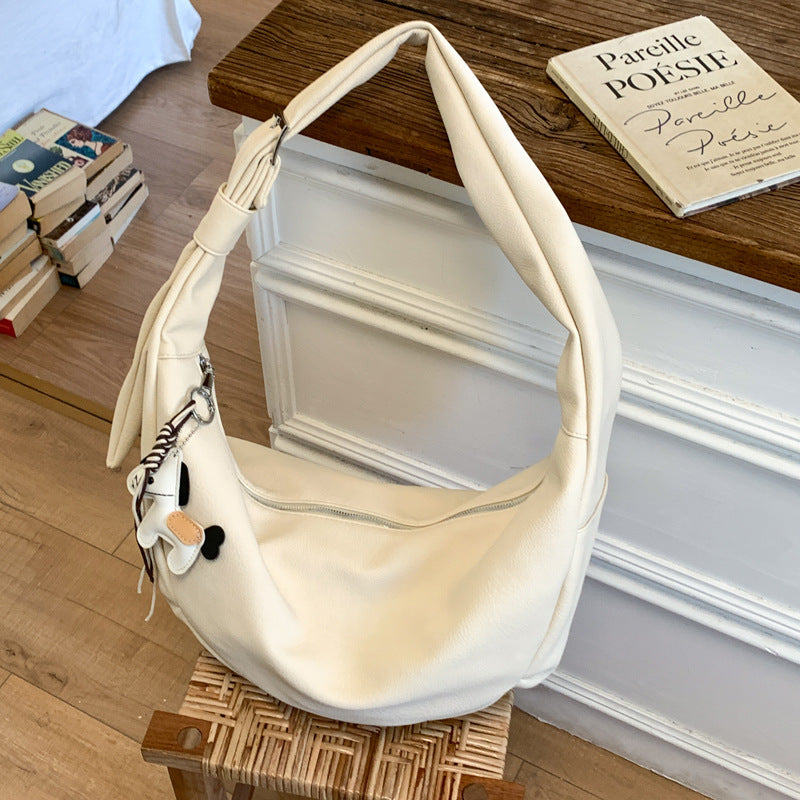 Women's Fashion Popular Solid Color Commuting Dumpling Women's Shoulder Bag