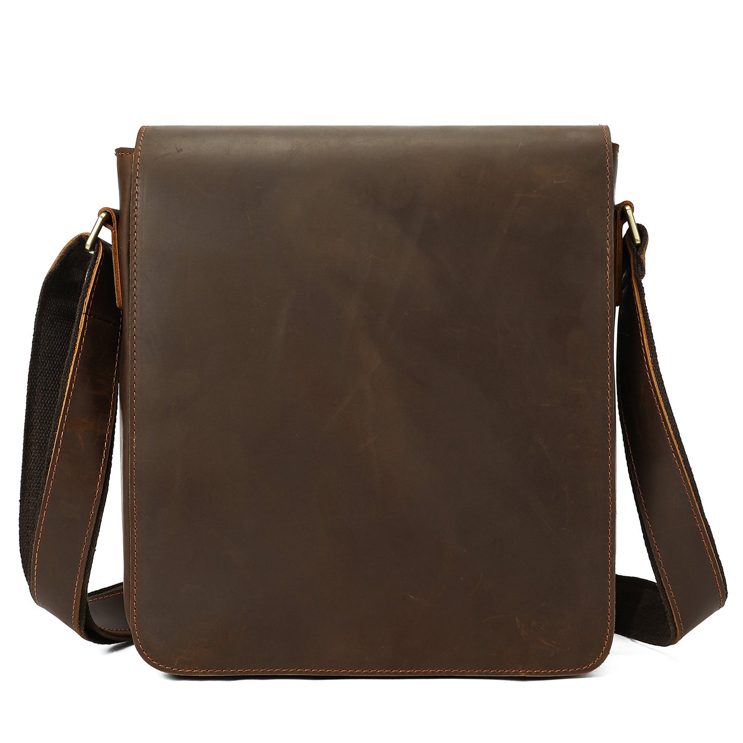 Men's Leather Fashion Crazy Horse First Layer Cowhide Men's Shoulder Bag