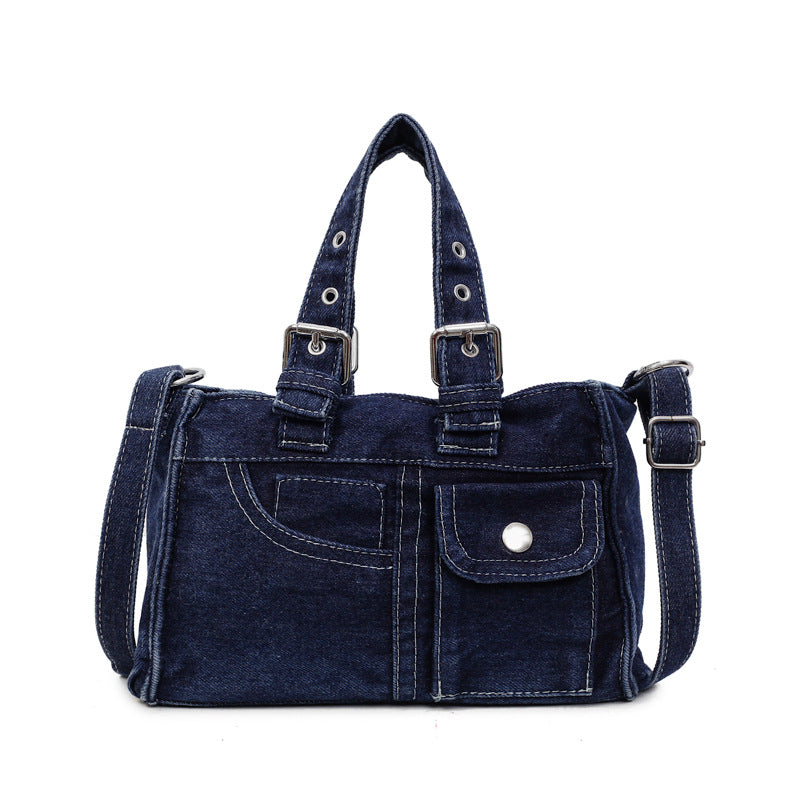 Women's Denim Fashion Commuter Large Capacity Pillow Bags