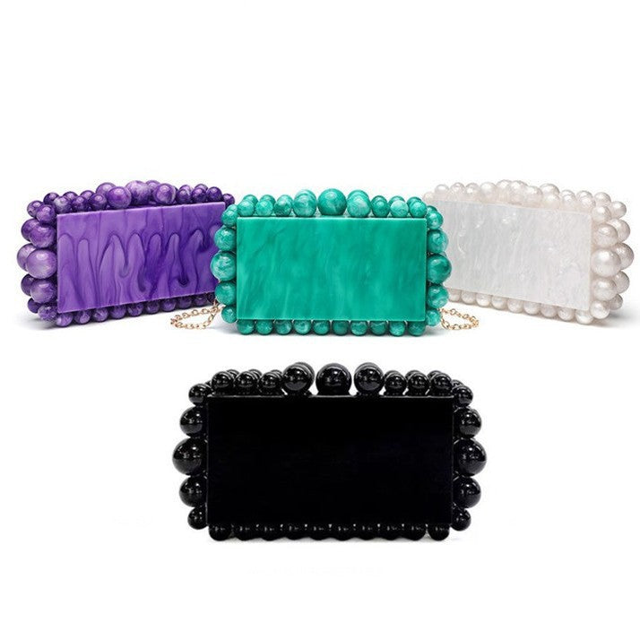 Women's Advanced Fan-shaped Elegant Clutch Chain Bags