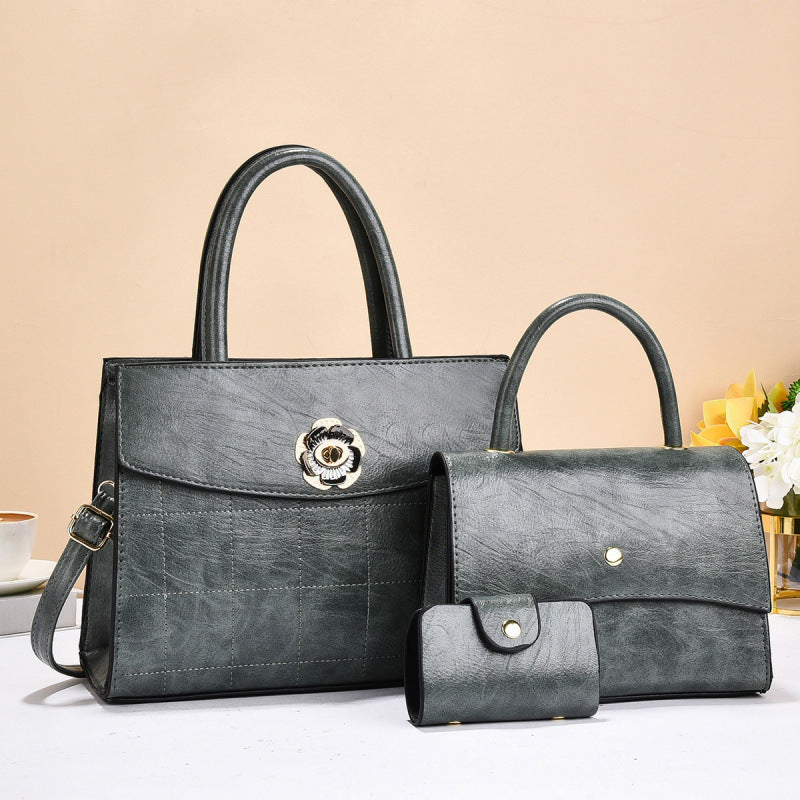 Casual Graceful Popular Women's Textured Three-piece Handbags