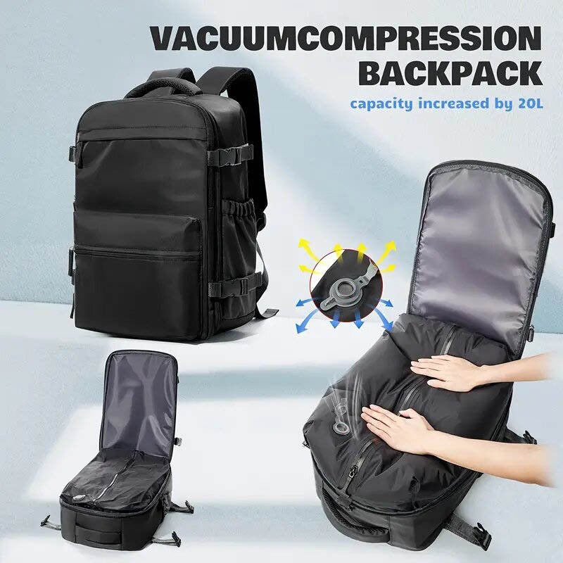 Women's & Men's Vacuum Compression Simple Business Multifunction Computer Bags