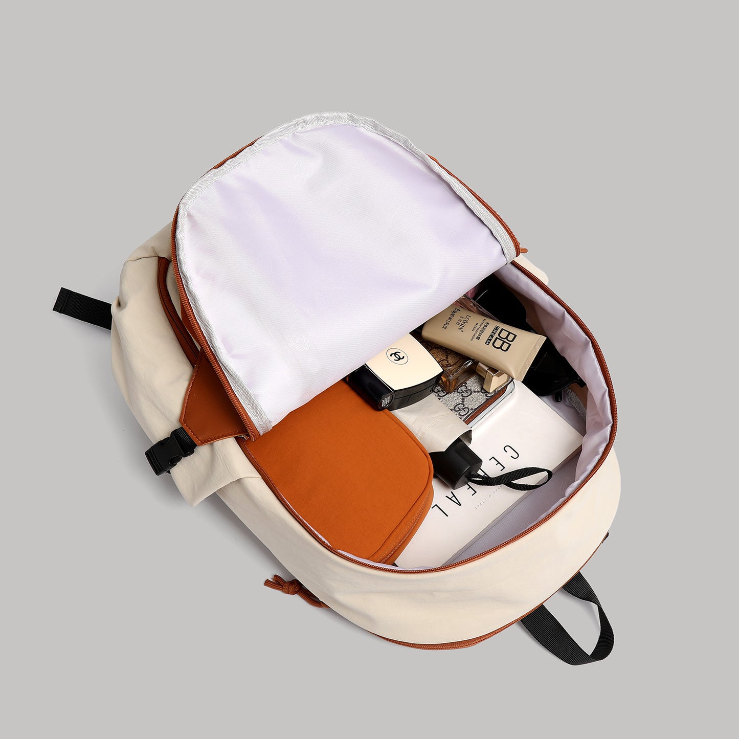 Badminton Contrast Color College Style Simple Lightweight Leisure Backpack