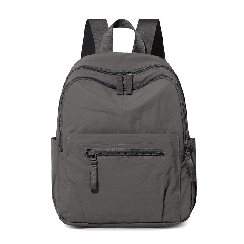 Women's Simple College Nylon Cloth Outing For Leisure Backpack