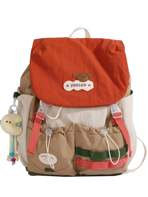 Mori Style Good-looking Fresh Sweet Contrast Color Dopamine Junior Leisure Backpack