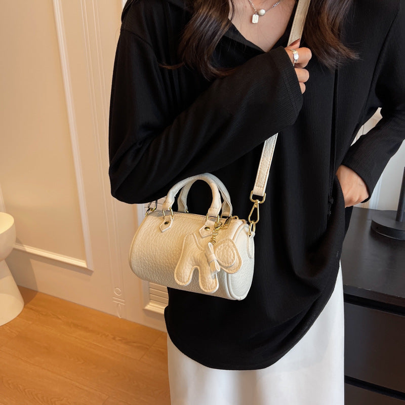 Women's High-grade Boston Pillow Soft Leather Women's Shoulder Bag
