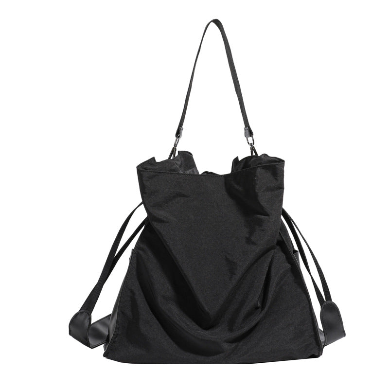 Women's Korean Large Capacity Drawstring College Style Shoulder Bags