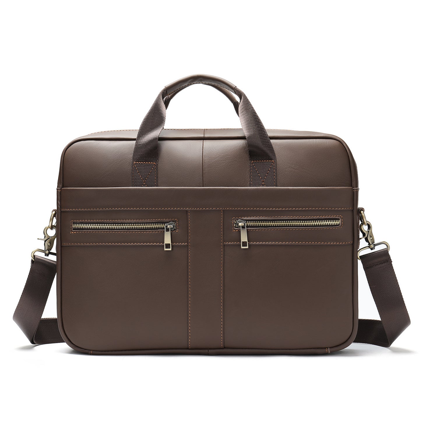 Men's Business Leather High-grade First Layer Cowhide Portable Commuter Men's Briefcase