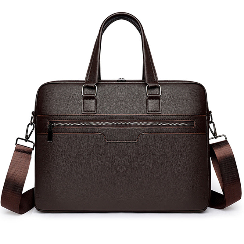 Men's Simple Thickened Commuter Business Portable Conference Laptop Bag