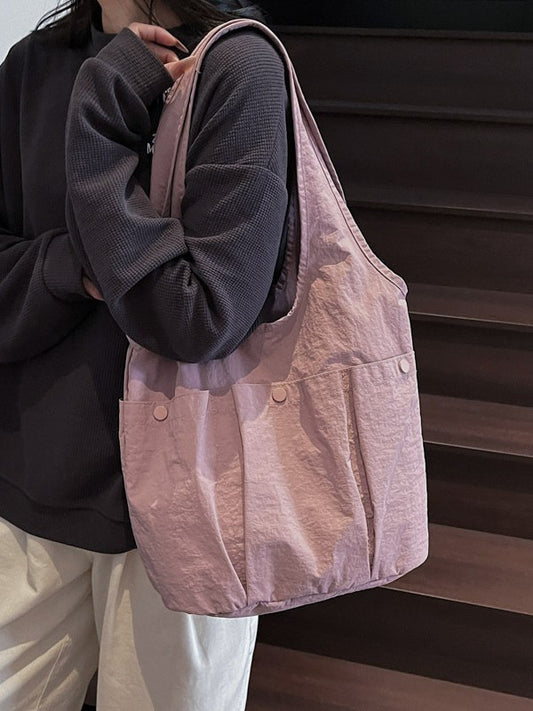 Women's Solid Color Underarm Large Capacity Totes Korean Women's Shoulder Bag
