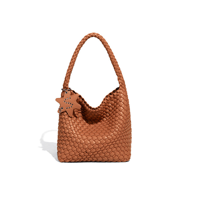 Women's Fashion Handmade Woven Trendy Simple Portable Women's Handbag