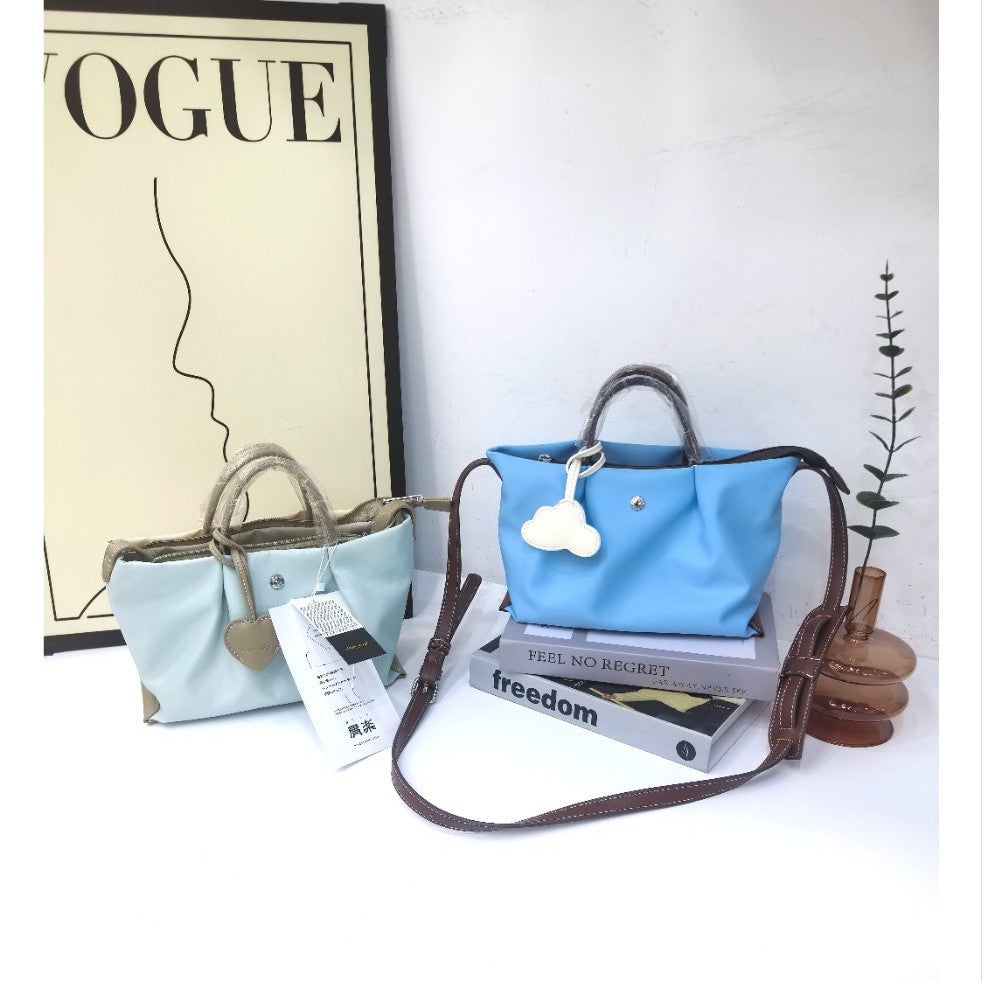 Cool Nylon Contrast Color Waterproof Runaway Women's Handbag