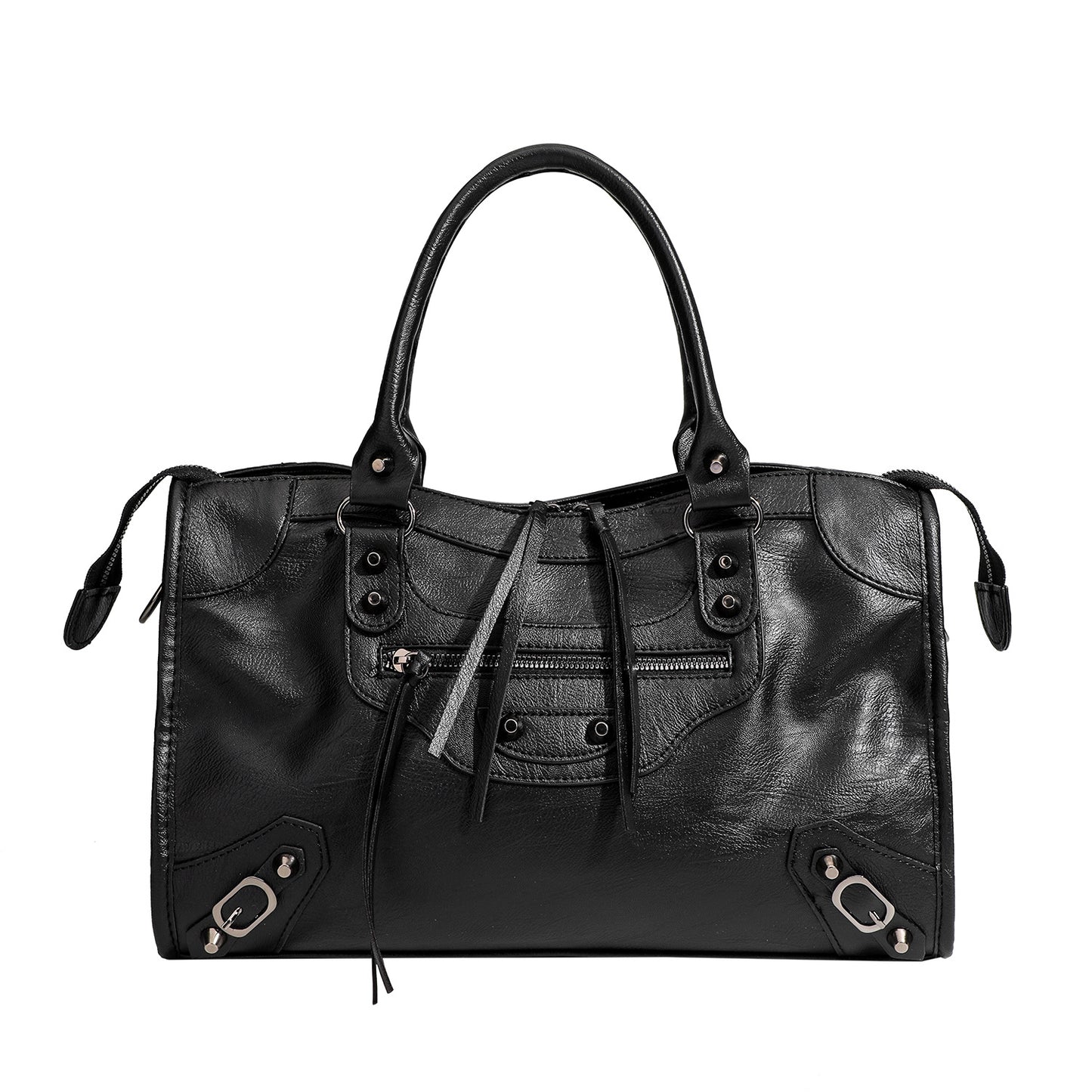 French Rivet Motorcycle Hot High-grade Large Handbags