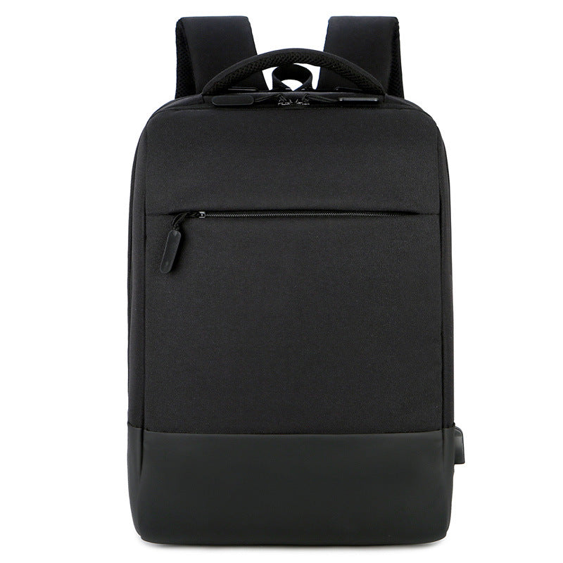 Men's Gift Solid Color Large Capacity Business Backpack