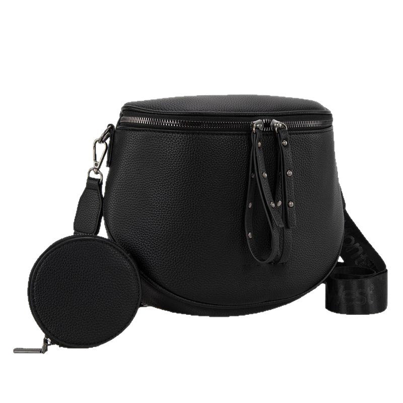 Women's Leather Large Capacity Saddle Trendy Full Women's Messenger Bag