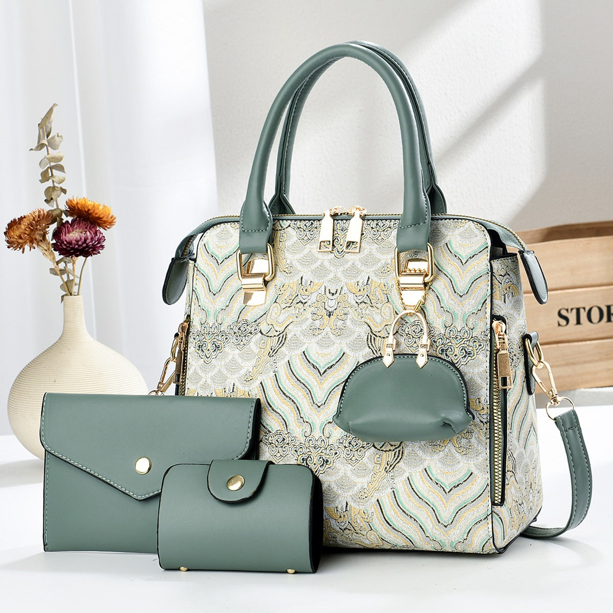 Women's Fashion Versatile Mother Match Sets Women's Handbag