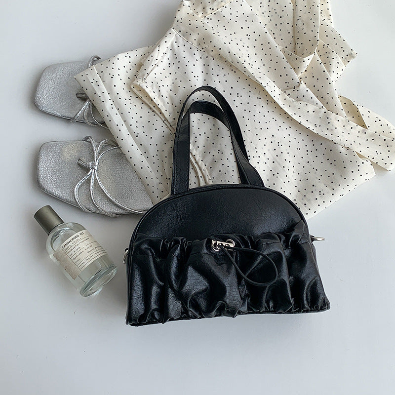 Women's Large Capacity Design Pleated Korean Fashion Handbags